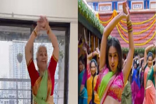 VIDEO - Chaka chak आजीसमोर सारा अली खान काहीच नाही; चकाचक गाण्यावर लगावले जबरदस्त ठुमके