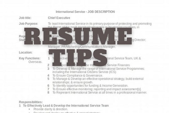 Resume बनवण्याच्या काही टिप्स 

