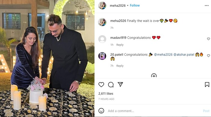 अक्षर आणि मेहा बऱ्याच काळापासून एकमेकांना डेट करत होते. अखेर त्यांनी लग्न करण्याचा निर्णय घेतला. 