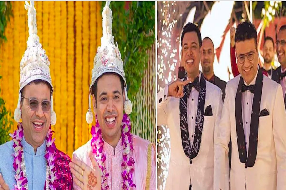 वाजतगाजत पार पडला Gay विवाह सोहळा, घरच्यांची प्रतिक्रिया होती खास; पाहा VIDEO