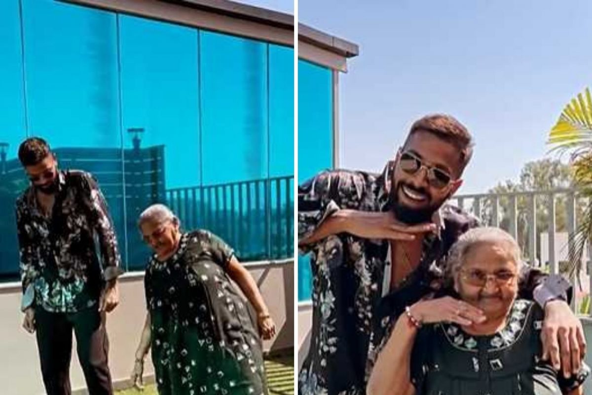 हार्दिकने तर कहरच केला, 'पुष्पा' आजीसोबत श्रीवल्ली डान्स, भन्नाट Video Viral