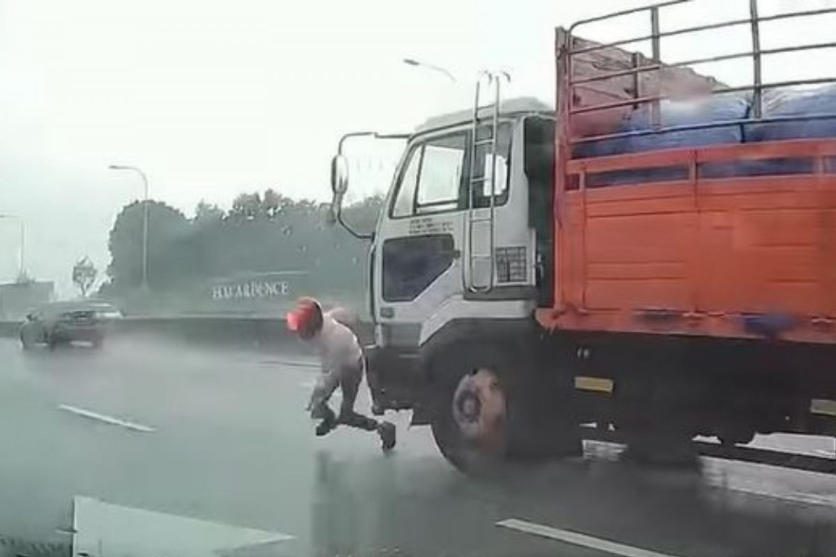 मृत्यूच्या दारातून परत आला व्यक्ती; अंगावर काटा आणणारा अपघाताचा LIVE VIDEO