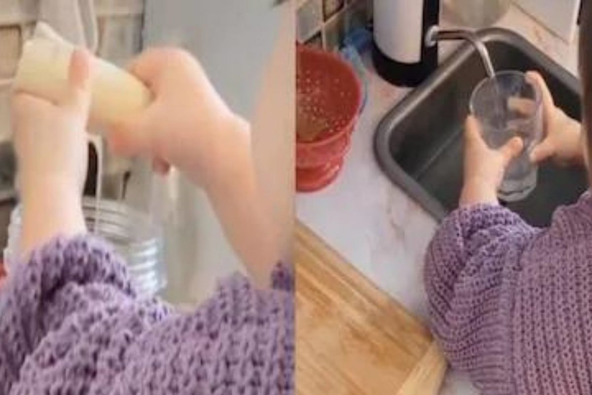 हुश्शार चिमुकली! अवघ्या दीड वर्षाच्या वयात बनवते स्वयंपाक; काम पाहून सगळेच होतात अवाक