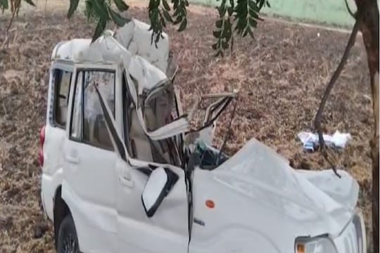 Solapur Accident: सोलापुरात भीषण अपघात; झाडाला धडकून भरधाव स्कॉर्पिओचा चक्काचूर, तिघांचा जागीच मृत्यू 