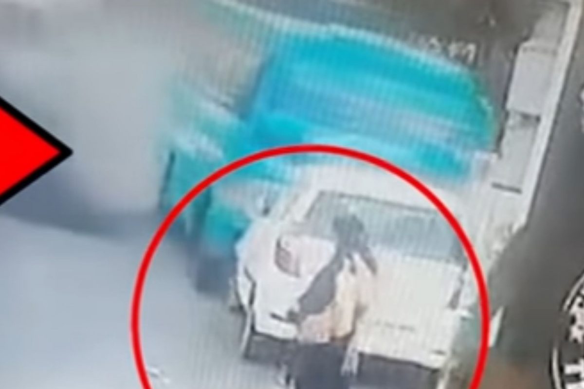 हैराण करणारी घटना कॅमेऱ्यात कैद; थोडक्यात बचावली महिला, पाहा अपघाताचा VIDEO