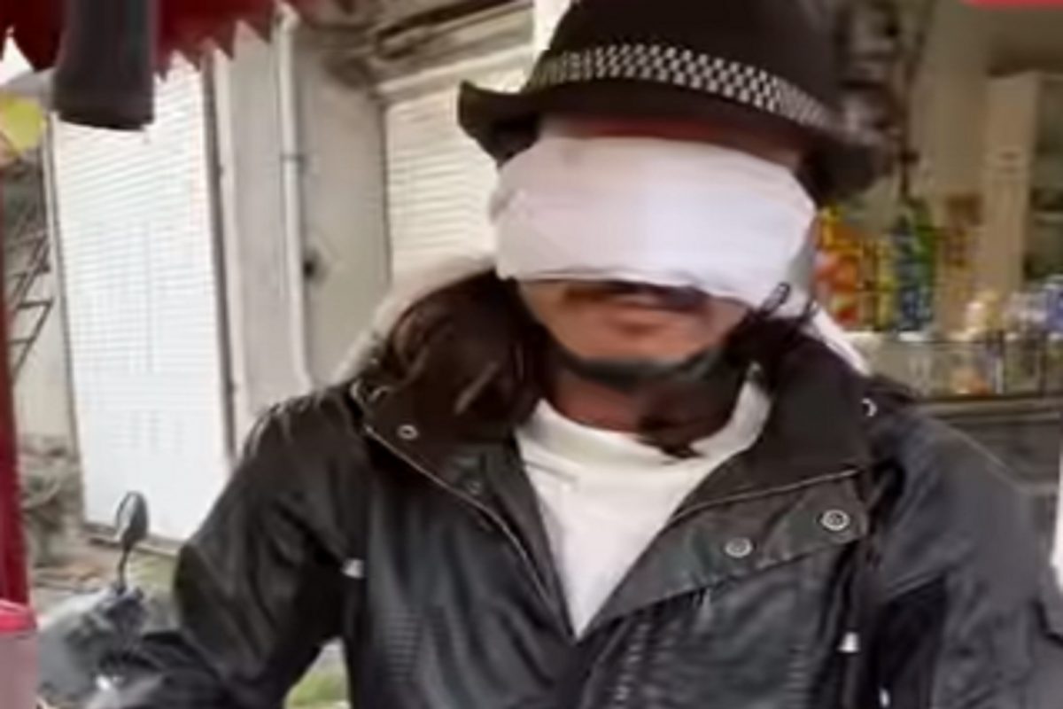 OMG! डोळे बंद करून तरुणाने असं काही केलं की VIDEO पाहताच तोंडात बोटं घालाल