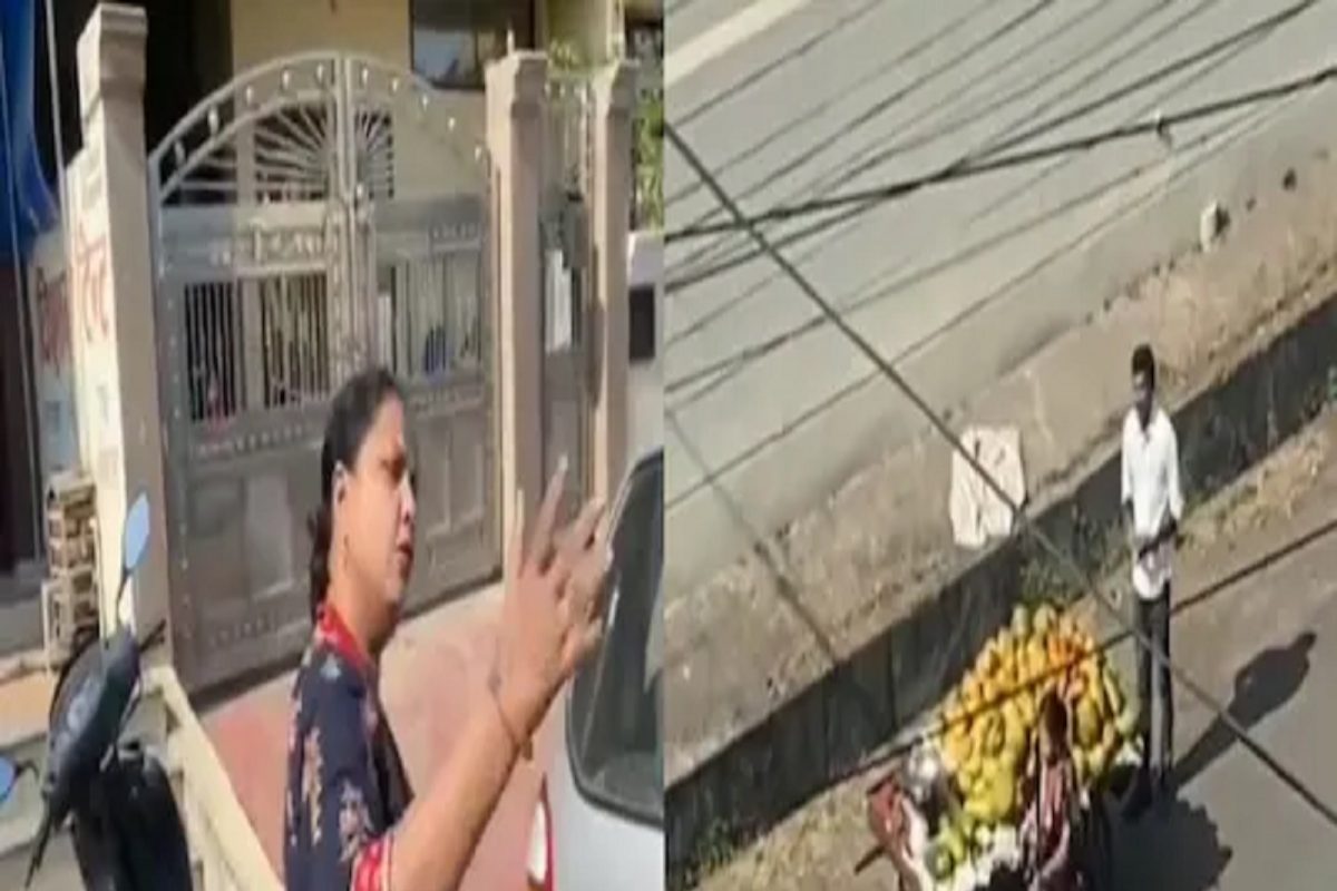 कारला हलकासा स्क्रॅच पडल्याने गरीब फळविक्रेत्याच्या 'पोटावर लाथ'; Lady Professor च्या संतापजनक कृत्याचा LIVE VIDEO