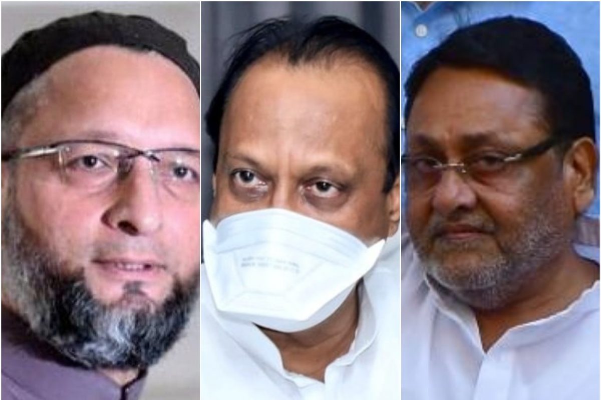 नवाब मलिक जेलमध्ये तर मग अजित पवार बाहेर का? असदुद्दीन ओवैसी यांचा सवाल