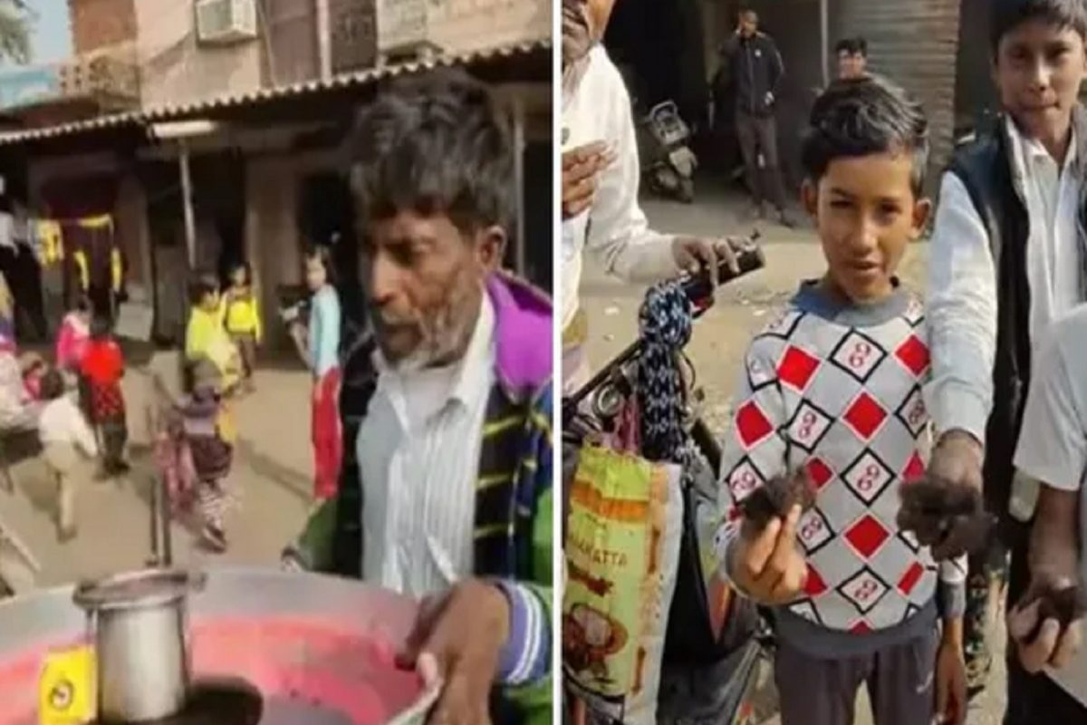 तुम्ही आवडीने खात असलेल्या 'बुढिया के बाल'साठी ही व्यक्ती घेते माणसांच्या डोक्यावरील केस; VIDEO VIRAL