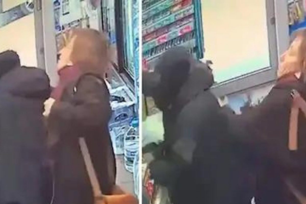 दुकानातील चोरी रोखण्यासाठी ग्राहक महिला चोरासोबत भिडली; भामट्याने हत्यार काढलं अन्.., Watch Video