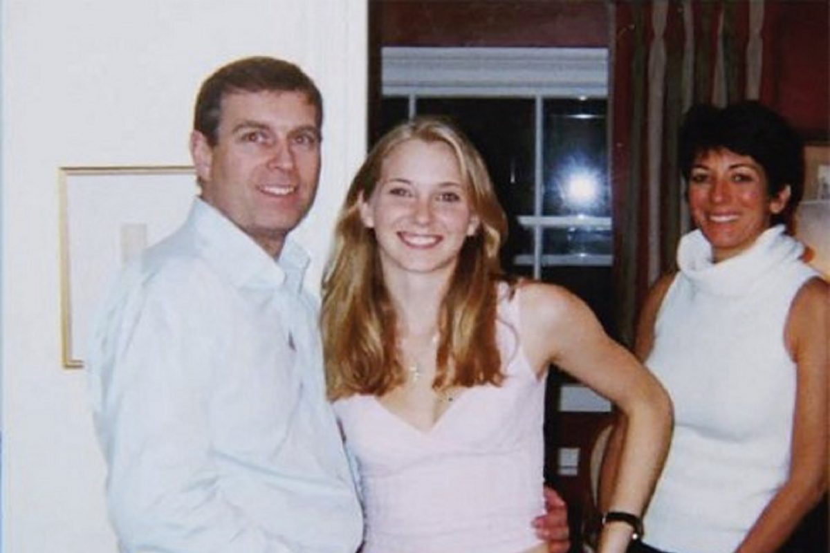 व्हर्जिनिया आणि मॅक्सवेलसह प्रिन्स अँड्र्यू- फोटो AFP ने जारी केला आहे