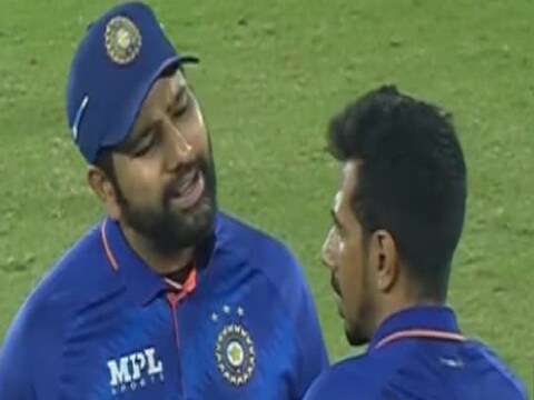 Cricket india vs west indies rohit sharma yuzvendra chahal funny video  viral od - IND vs WI: भर मैदानात वैतागला रोहित! चहलला म्हणाला, चल इथून  पळ... VIDEO – News18 लोकमत
