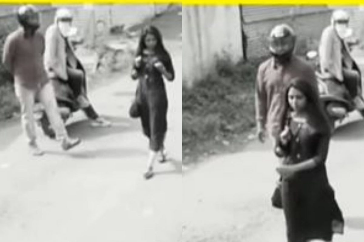 अरेच्चा! तरुणीने चोरी करायल्या आलेल्या चोरांनाच लुटलं; VIDEO पाहून लावाल डोक्याला हात