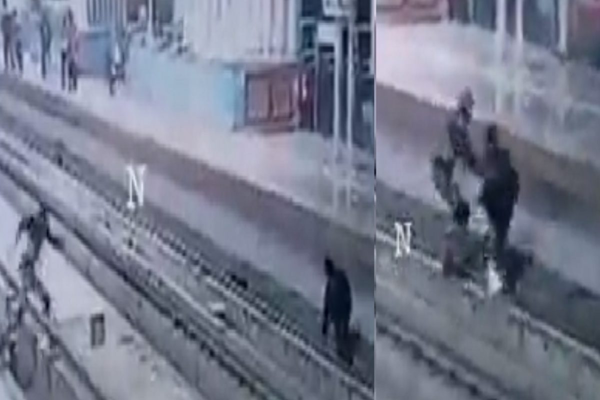 मोबाईलमध्ये पाहता पाहता मेट्रो ट्रॅकवर कोसळली व्यक्ती, मदतीसाठी धावला CISF जवान अखेर...; दुर्घटनेचा LIVE VIDEO