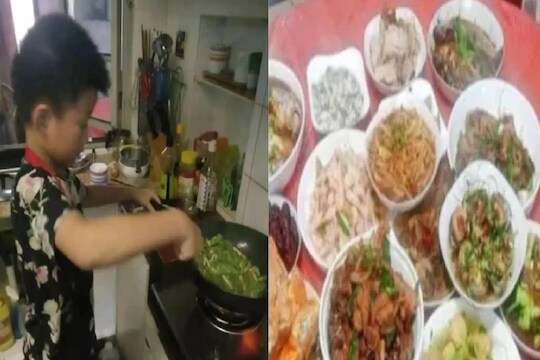 OMG! अवघ्या 13 वर्षांच्या मुलाने एकट्यानेच बनवले इतके पदार्थ; फक्त आकडा वाचून तुम्हाला चक्कर येईल