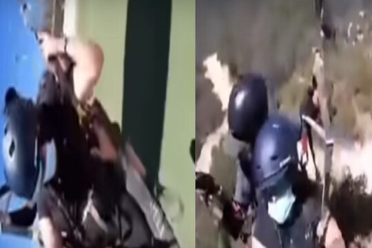 पॅराग्लाइडरची मदत करता करता हवेत उडाला तरुण; उंचावर जाताच हात सुटला आणि...; धडकी भरवणारा LIVE VIDEO