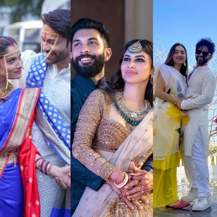  रंगांचा हा सण होळी आपल्यासोबत आनंदाचे, उत्साहाचे अनेक रंग घेऊन येतो. आणि यावेळी हा रंगोत्सव अनेक टीव्ही सेलिब्रिटींसाठी खूप खास असणार आहे. गेल्या वर्षभरापासून अनेक टीव्ही सेलिब्रिटींनी लग्नगाठ बांधली आहे. हे सेलिब्रिटी लग्नानंतरची पहिली होळी साजरी करणार आहेत. या सेलिब्रिटींमध्ये मौनी रॉय-सूरज नांबियार, अंकिता लोखंडे-विकी जैन ते करिश्मा तन्ना आणि वरुण बंगेरापर्यंत अनेक लोकप्रिय जोडप्यांचा समावेश आहे.