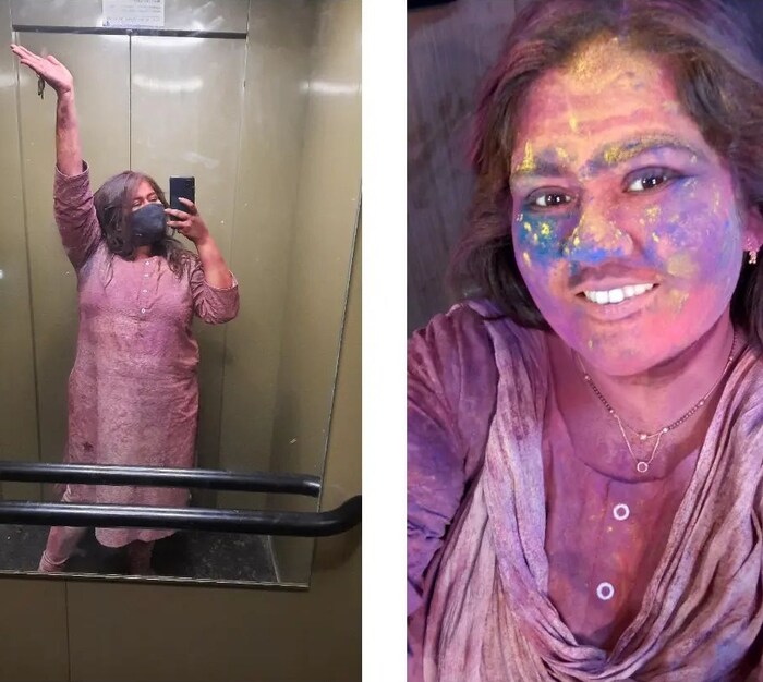 'सुंदर मनामध्ये भरली' फेम अभिनेत्री अक्षया नाईकने आपल्या होळी सेलिब्रेशनचा फोटो शेअर केला आहे. यामध्ये लतिका रंगात न्हाऊन निघाली आहे. 