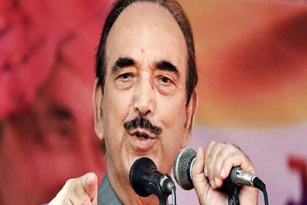 गुलाम नबी आझाद म्हणाले, जम्मू-काश्मीरमध्ये जे काही घडलं त्याला पाकिस्तान-प्रेरित दहशतवाद जबाबदार