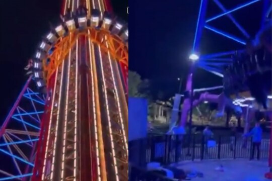 आई-वडिलांसमोरच 430 फूट उंच झुल्यावरून खाली पडला मुलगा, धक्कादायक VIDEO आला समोर