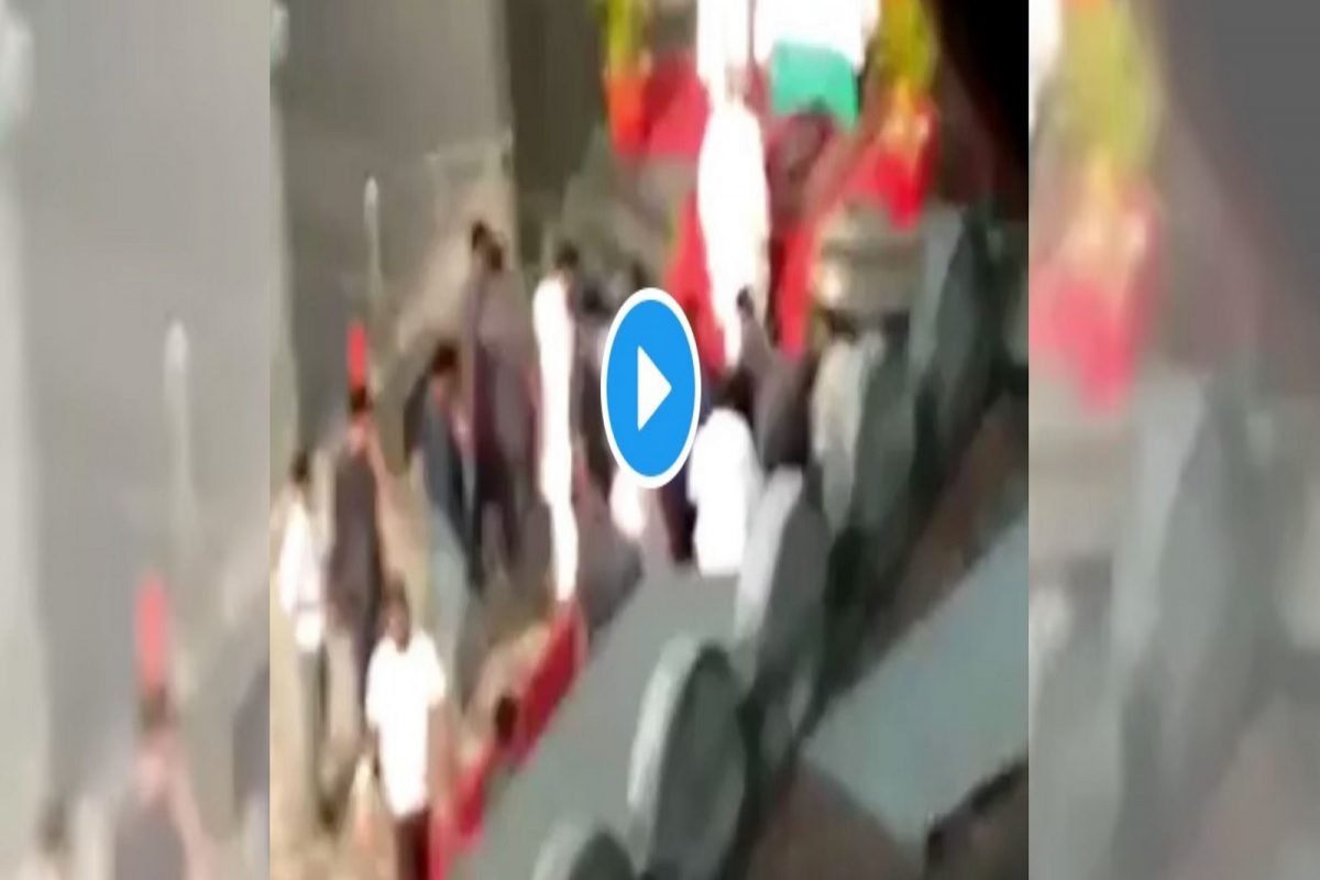 बिहारचे मुख्यमंत्री नितीश कुमार यांच्यावर हल्ल्याचा प्रयत्न, घटनेचा VIDEO आला समोर