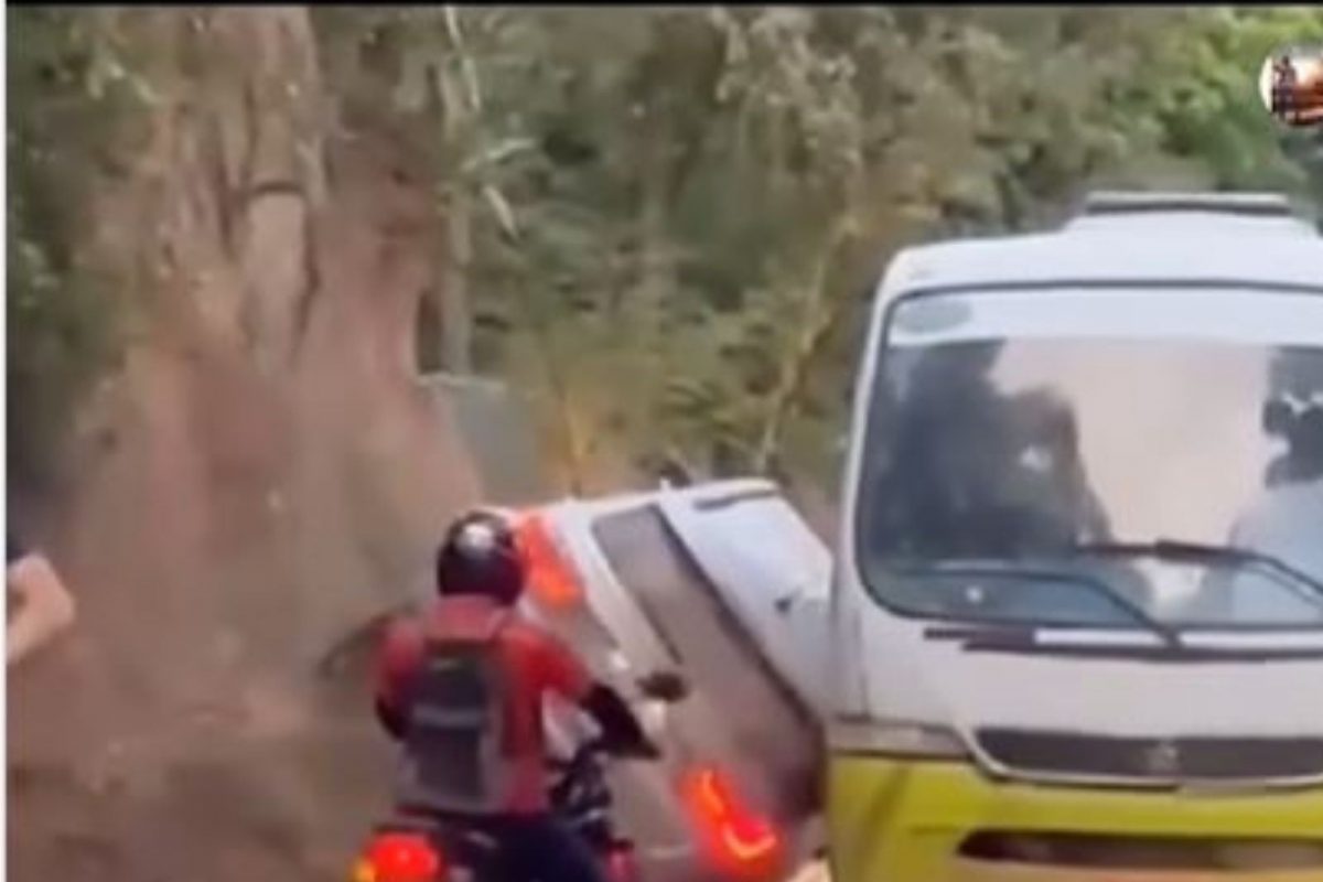 बससमोर स्टंट करणं चालकाला पडलं महागात; रस्त्यावरच पलटी झाली कार, अपघाताचा LIVE VIDEO