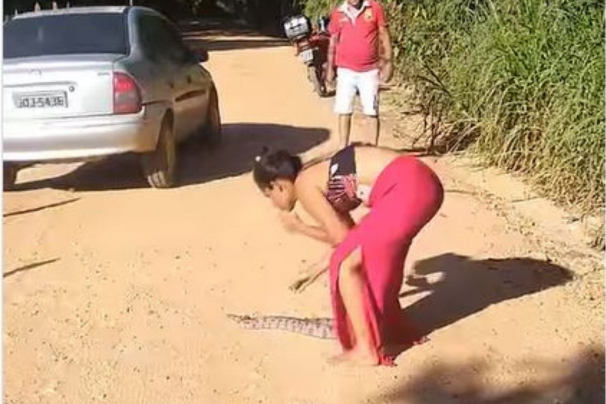 एका हाताने सिगरेट ओढत दुसऱ्या हाताने पकडला साप; तरुणीचा हा VIDEO पाहून उडेल थरकाप