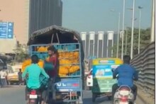 रहदारीच्या रस्त्यावर चालत्या गाडीत केली चोरी; VIDEO पाहून चक्रावून जाल