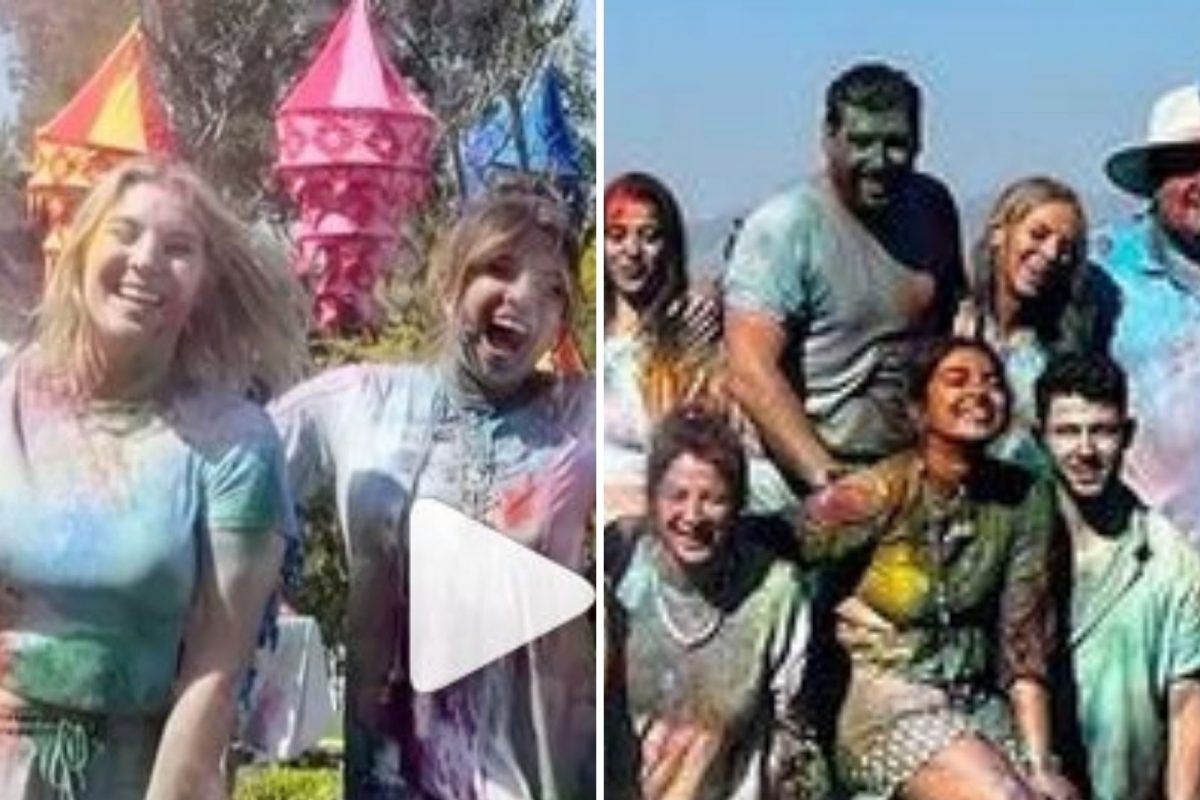 VIDEO: प्रियांका चोप्राने परदेशात साजरी केली रंगपंचमी, विदेशी कुटुंबाला दिला देसी तडका