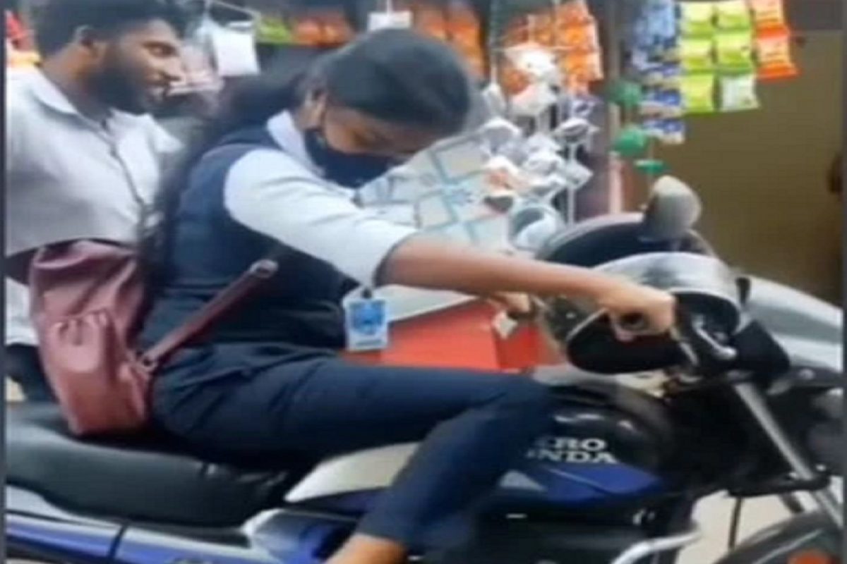 बाईक काही स्टार्ट झाली नाही पण...; 'पापा की परी'च्या जबरदस्त कीकचा VIDEO VIRAL