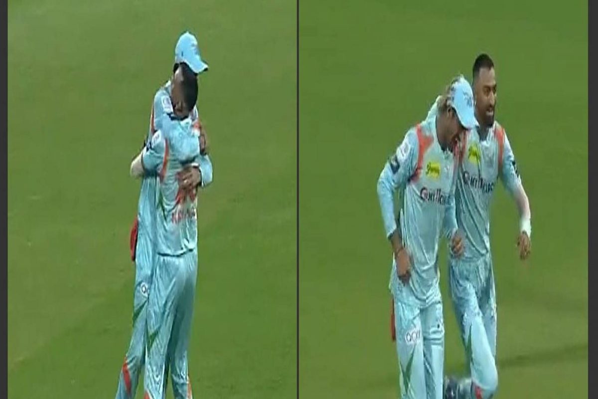 IPL 2022 : आधी भांडण आणि आता... हुड्डाने कॅच पकडताच अशी होती कृणालची रिएक्शन, VIDEO