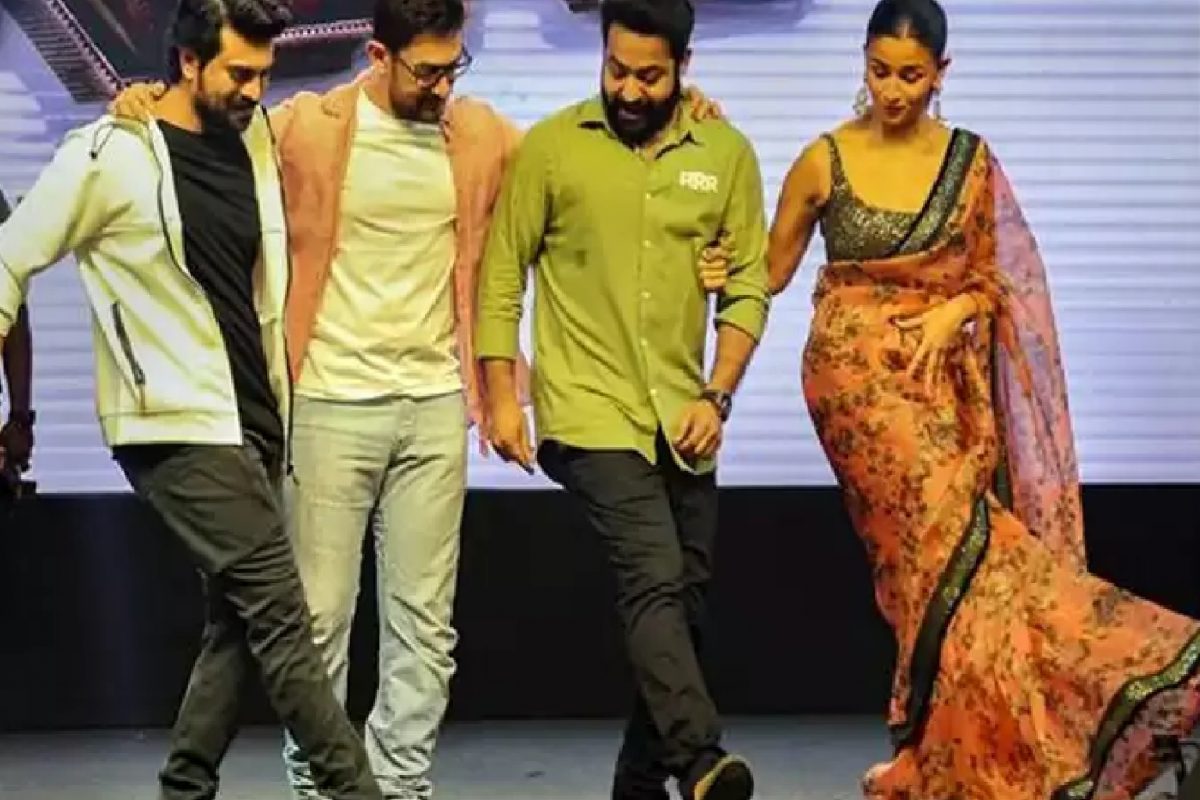 'RRR' मधील गाण्याच्या हुक स्टेप पाहून आमिरला फुटला घाम ; म्हणाला, आपल्याला न्हाय जमणार!