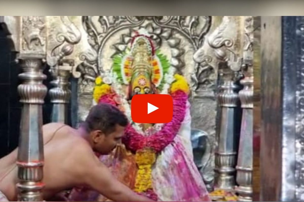 2 वर्षांनी झाली रंगाची उधळण; तुळजाभवानी मंदिरात रंगपंचमी उत्साहात साजरी, पाहा VIDEO