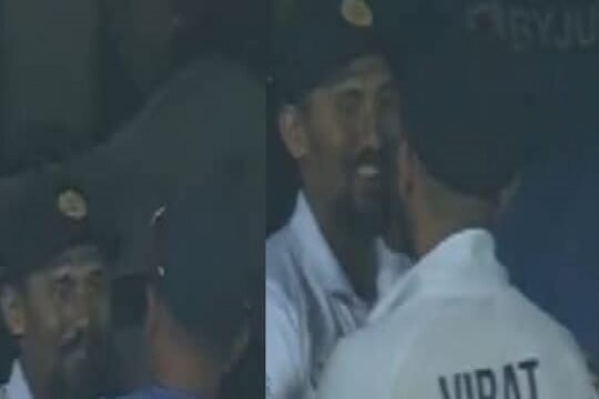 IND vs SL : द्रविडनं थोपटली श्रीलंकन खेळाडूची पाठ, विराटनंही केलं अभिनंदन! पाहा VIDEO