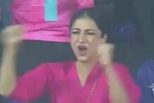 VIDEO, विराटला बाद करताच चहलची पत्नी धनश्री वर्माचे crazy celebration