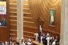 Video: विधानसभेत राडा;  उपसभापतींच्या लगावली कानशिलात, केसही ओढले