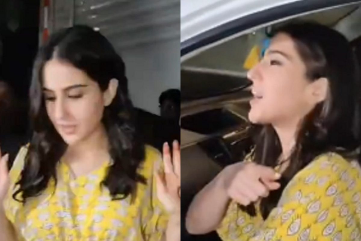 VIDEO: पॅपाराझींवर सारा अली खान भडकली, गाडीचा दरवाजा तोंडावर केला बंद; फोटोसाठी पोज देण्यासही नकार