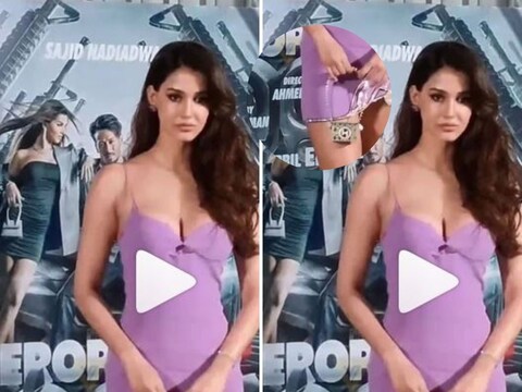 टायगर श्रॉफची गर्लफ्रेंड दिशा पाटनीही   (Disha Patani)  Heropanti 2 चित्रपटाच्या स्क्रिनिंगला पोहोचली होती. स्क्रीनिंगपूर्वी तिने पापाराझींसाठी पोजसुद्धा दिली. ज्याचा व्हिडिओ सोशल मीडियावर व्हायरल होत आहे.यामध्ये अभिनेत्रींच्या हातात असणाऱ्या एका माचिस साईज बॅगने सर्वांनाचंच लक्ष वेधलं होतं.