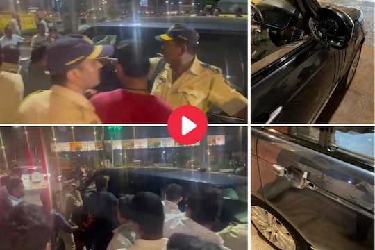Breaking : भाजप नेते मोहीत कंबोज यांच्या गाडीवर मातोश्रीजवळ हल्ला; Exclusive Video