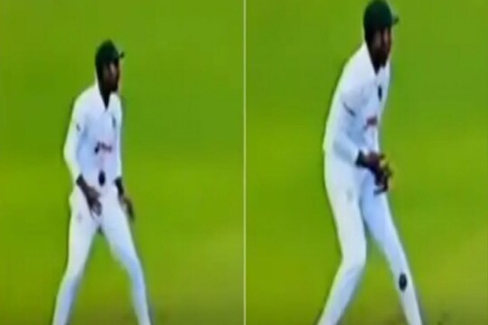 बांगलादेशच्या खेळाडूला अवघड जागी लागला बॉल, VIDEO पाहून बसेल धक्का