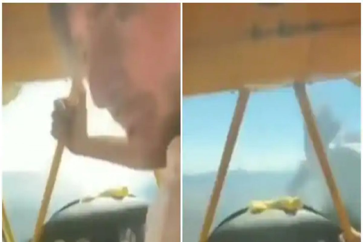 हजारो फूट उंचीवर बंद पडलं विमानाचं इंजिन, जीव धोक्यात टाकून पायलटनं केलेल्या खतरनाक स्टंटचा Video