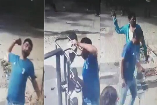 CCTV: मुलाला कामावरुन काढल्याने बाप संतप्त, रागाच्याभरात मित्रांसह रुग्णालयावर दगडफेक अन् तोडफोड