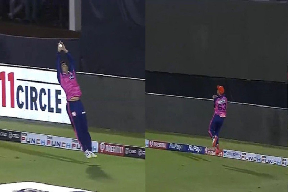 IPL 2022 : बटलर-परागची कमाल, SIX चे केले OUT मध्ये रूपांतर, पाहा VIDEO