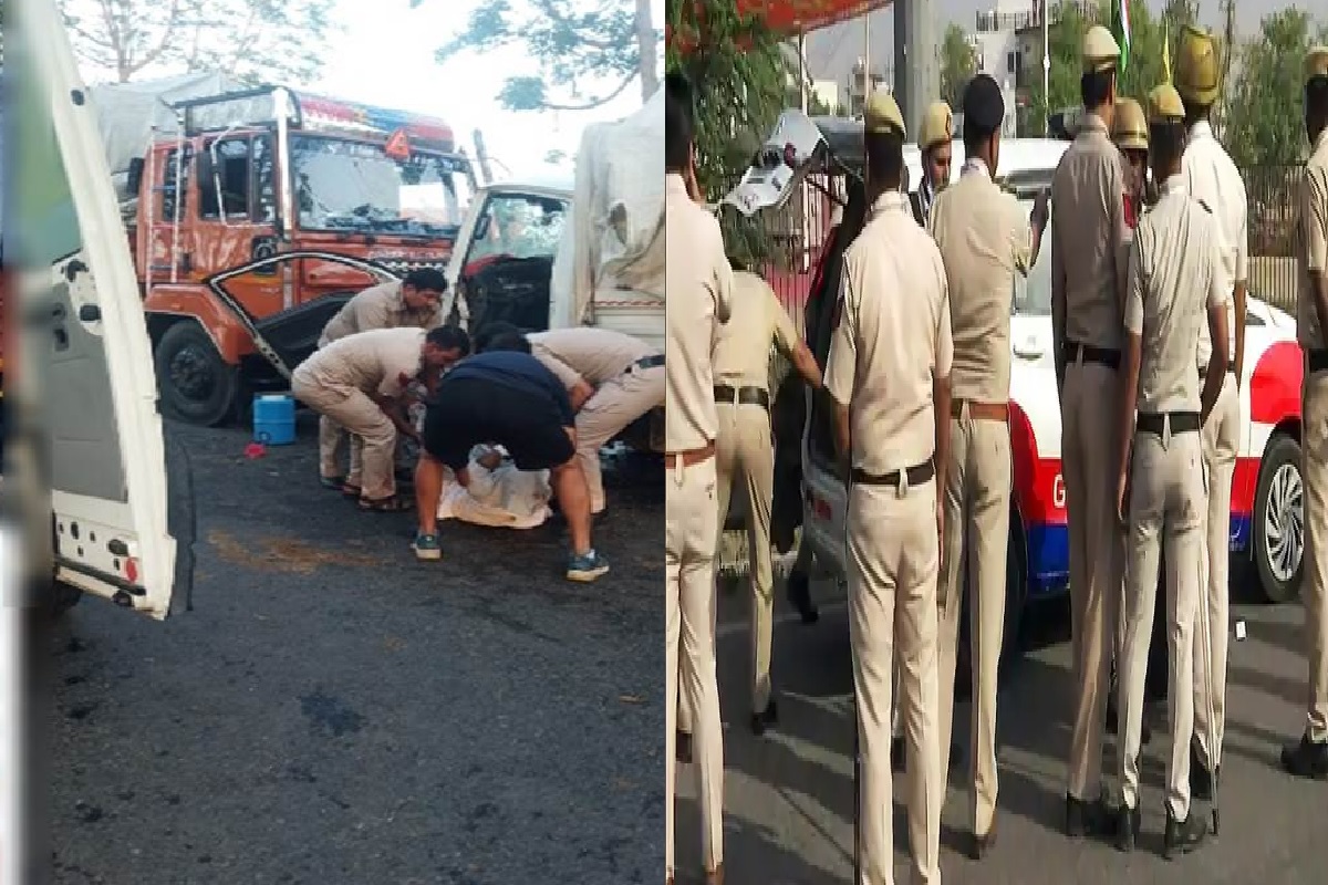 ट्रक आणि पिकअप व्हॅनमध्ये भीषण अपघात; अस्थी विसर्जन करुन येताना कुटुंबावर काळाचा घाला, एकाच कुटुंबातील 6 जण ठार