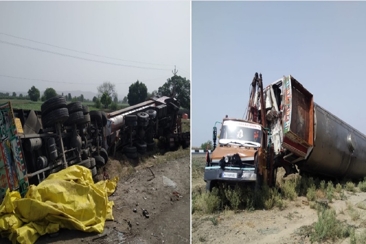 जळगावात दूध टँकर आणि ट्रकमध्ये जोरदार धडक, पाच जणांचा जागीच मृत्यू