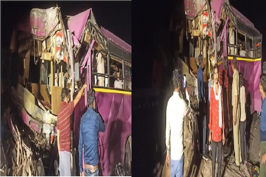 Yamuna Expressway Accident: एक्सप्रेस वेवर भाविकांनी भरलेली बस ट्रकला धडकली, 3 ठार, अनेक जखमी