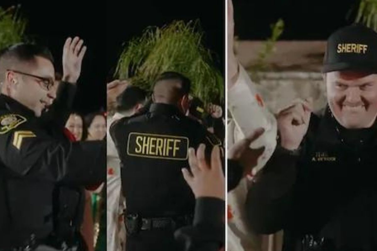 पंजाबी लग्नातील गाण्यांचा आवाज बंद करण्यासाठी गेलेले पोलीस; पुढे जे घडलं ते पाहून वाटेल आश्चर्य, VIDEO