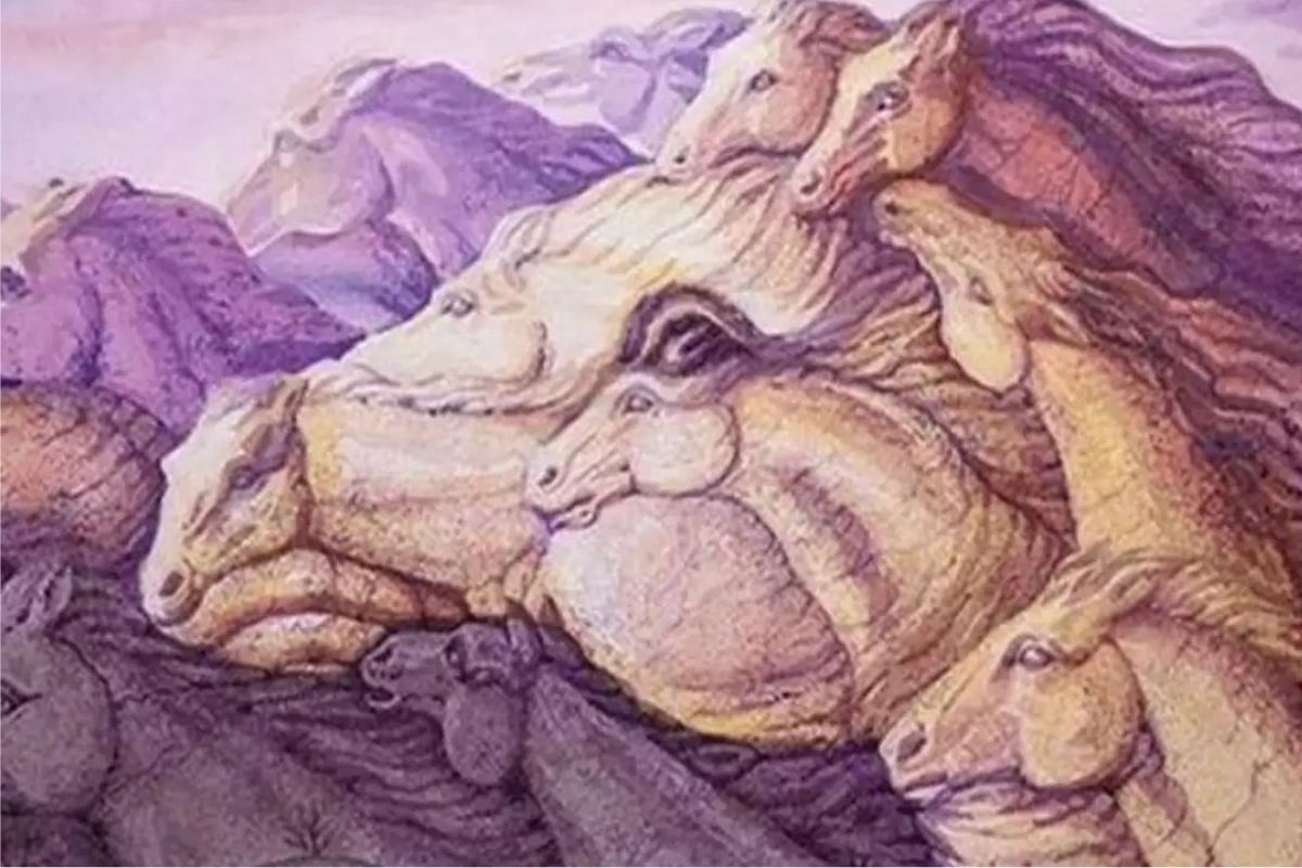 या चित्रात तुम्हाला किती घोडे दिसतात? संख्येवरून कळेल तुमचा स्वभाव, लगेच पाहा