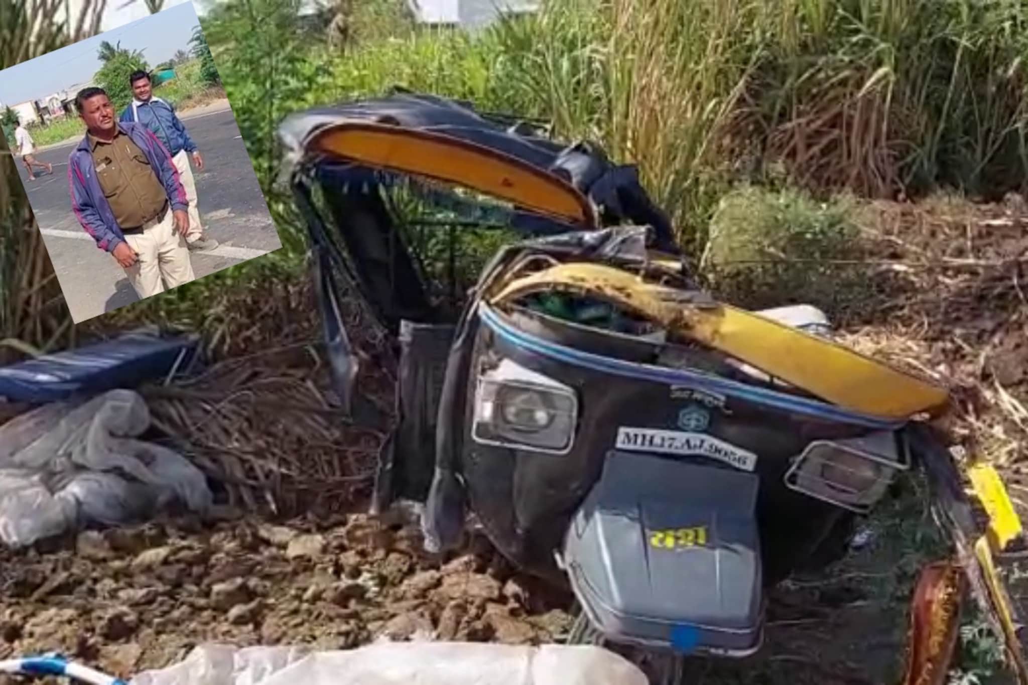 Breaking News: कंटेनर- रिक्षाच्या धडकेत सहा जणांचा मृत्यू, 4 गंभीर जखमी