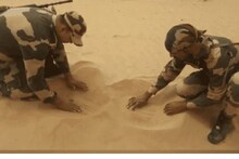 Video:सैनिक होणं सोपं नाही; भारत-पाक सीमेवरील जवानांनी दाखवलं उष्णतेचं रौद्र रूप